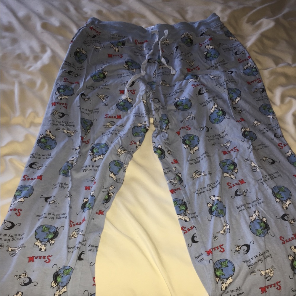 Mutts Organic Save the World blue PJ Pants